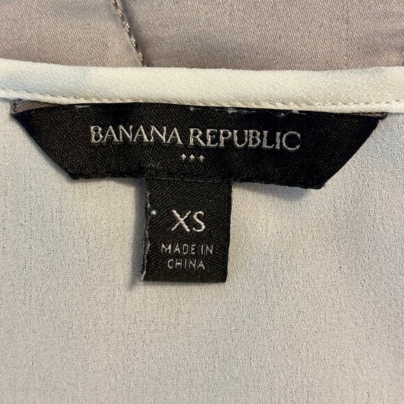 Banana Republic Factory Sheer Flutter Sleeve White Top Women XS - Picture 7 of 7
